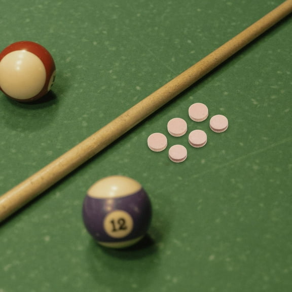 Hemoton 10pcs Snooker Cue Tip Replacement PU Cue Tips Pool Cue Repair Tips for Pool Table Sticks Billiard Stick Repair Part Accessories