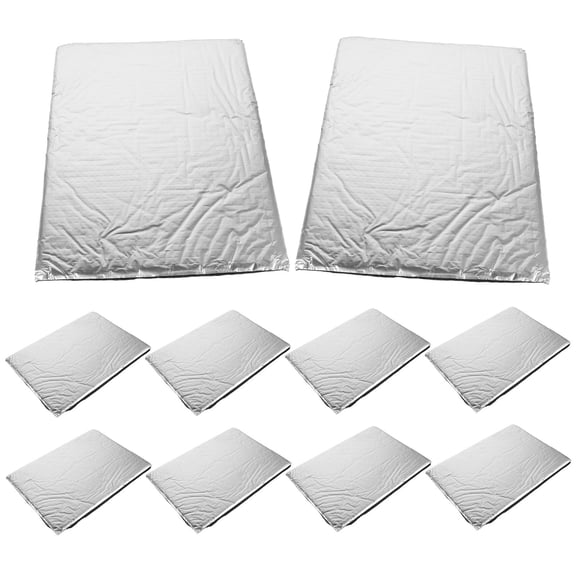 Hemoton 10pcs Sound Deadening Insulation Soundproofing Material For Car Noise Reduction For Engine And Doors