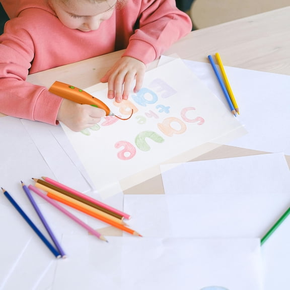 HEMOTON 10pcs Clear Stencil Sheets for 3d Printing Pen Drawing Translucent Plastic Craft Reusable Stencil Making Sheets