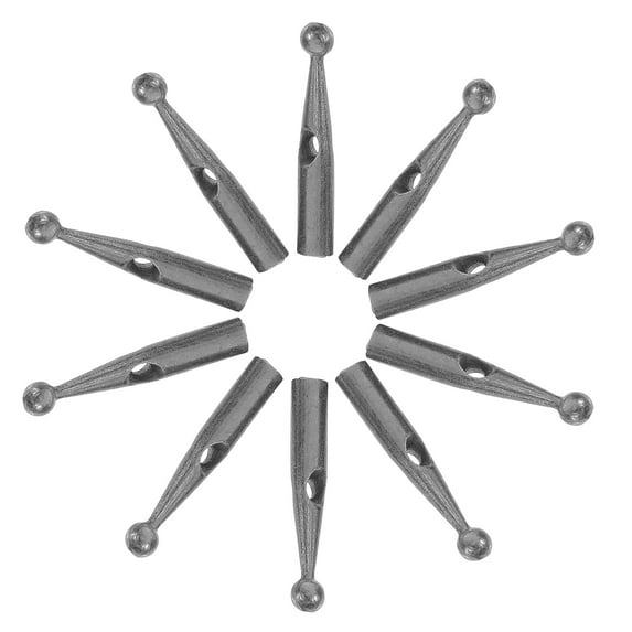 Hemoton 10pcs Umbrella Tail Beads 2mm Metal Umbrella Components Replacement Umbrella Bone Covers Umbrella Accessories for Rain and Parasol Umbrellas