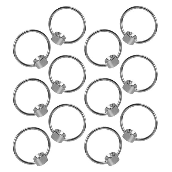 HEMOTON 12 Pcs Decorative Cutting Boards Pull Tabs Ring Handle Vintage Dresser Handles Metal Handles for Cutting Boards