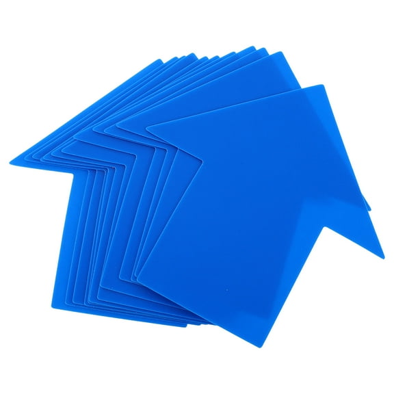 Hemoton 12 Pcs Escape Room Warning Line Identification Bright Color Decals Gym Floor
