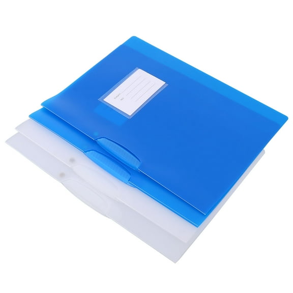 Hemoton 12 Pcs  Practical Office Folders Plastic Folders for School and Office Use