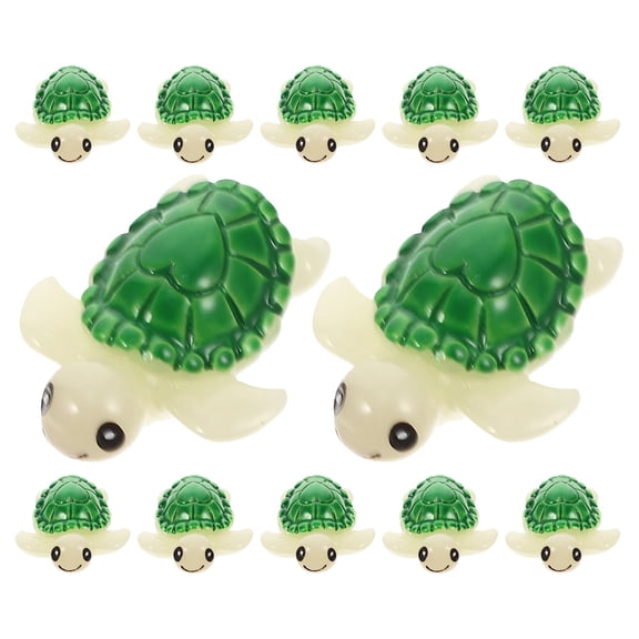 Hemoton  12 Pcs Resin Miniature Tortoise Decors Ornament Figurines Gnomes