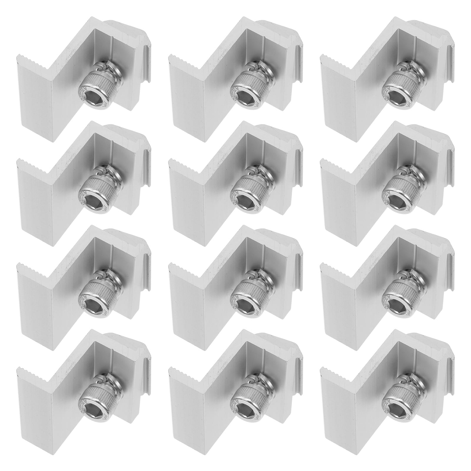 Hemoton 12 Pcs Solar Panel Battery Bracket Clamp Fast Mesh Photovoltaic ...