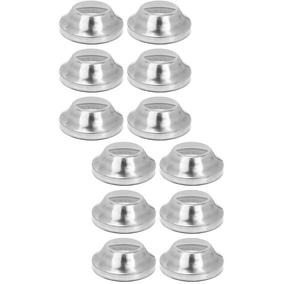 Hemoton 12 Pcs Stainless Steel Railing Post Base Covers Practical Railing Brackets Bases