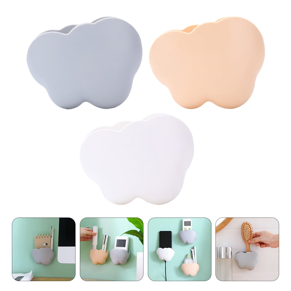 Hemoton 12 pcs ABS Storage Mounted Rack Remote Controller Cloud Shape ...