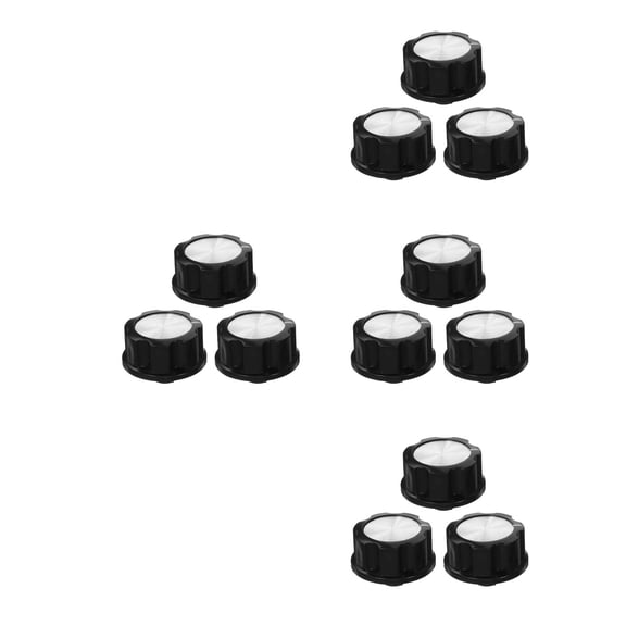Hemoton 12 pcs Air Fryer Replacement Parts Black Mechanical Knobs For Air Fryer And Pressure Cookers And Easy To Install Replacement Knobs