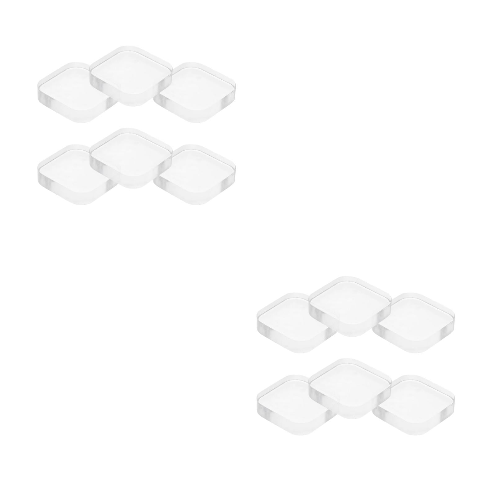 Clear Rubber Door Stoppers For Wall - 12 Piece Set Self-Adhesive Knob Guards