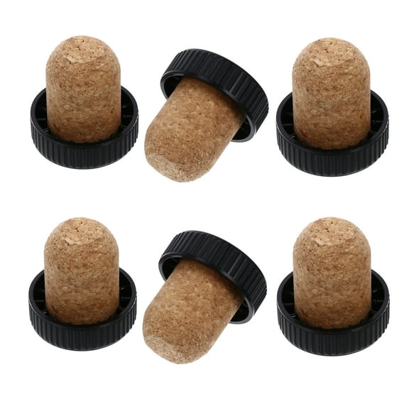 Hemoton 12-Pack Cork Wine Bottle Stoppers Glass Sealing Plugs for Wine Accessories and Preservation