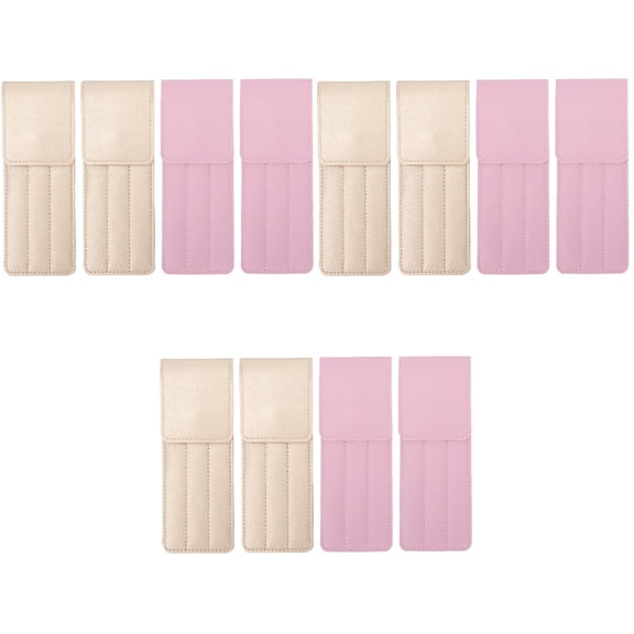 Hemoton 12 pcs  Face Beauty Tools Storage Bags Cosmetics Tool Covers Makeup Tweezers Bags