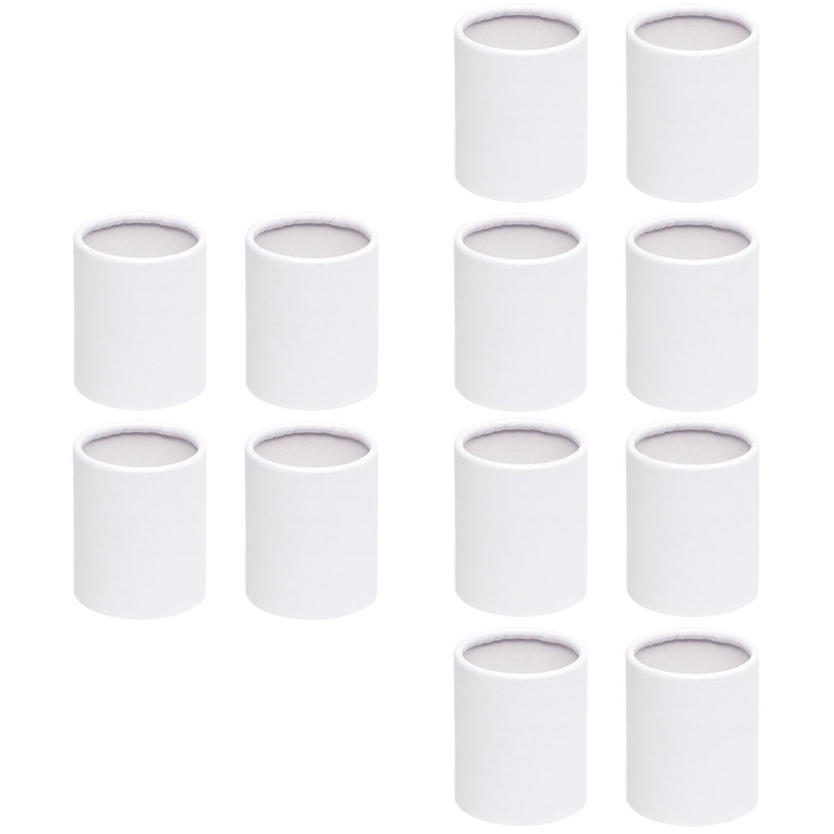 Hemoton 12 pcs  Flower Arrangement Base Containers Round Bouquet Paper Box Bucket Holder Flower Tube Bucket for Wedding Party Favors