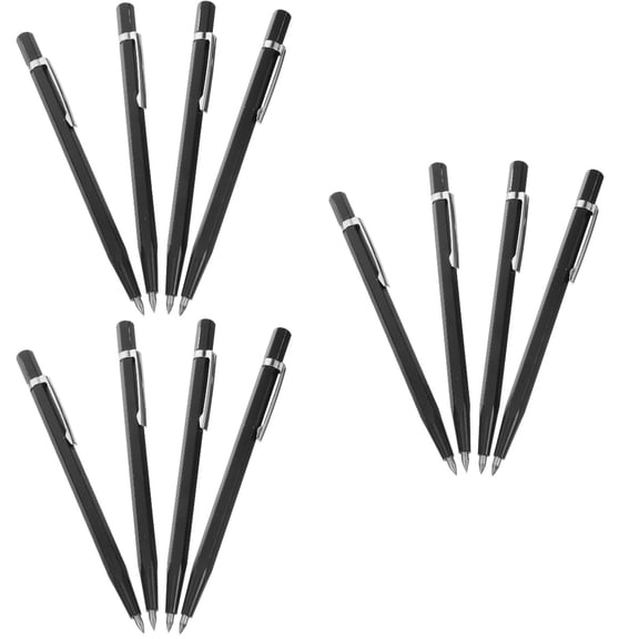 Hemoton 12-Piece Metal Glass Marble Marking Pens Set for Ceramic Engraving and Glass Etching Tools