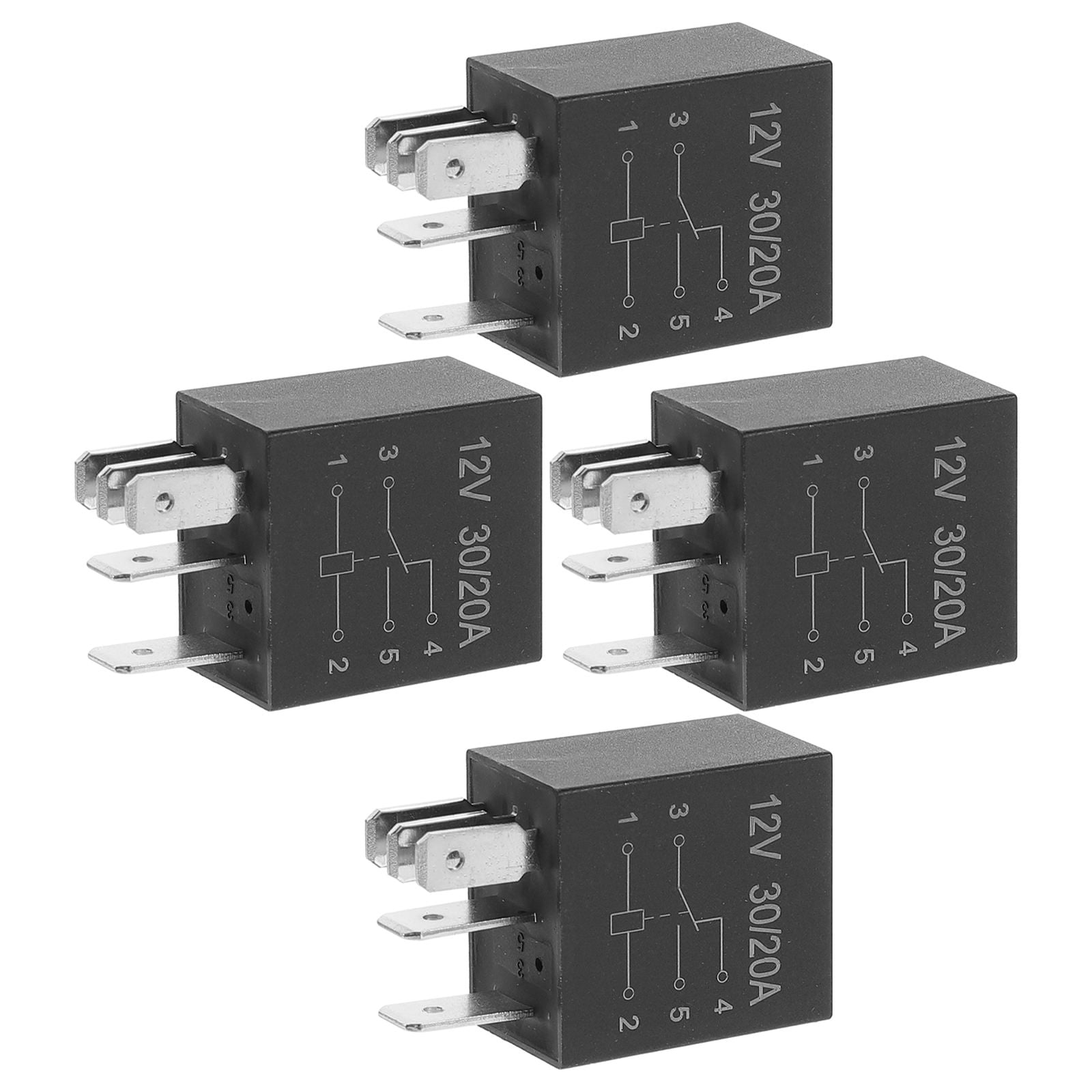 Hemoton 12 pcs Relay 12v 5 Pin Relay 30a Starter Relay Auto Relay Auto ...