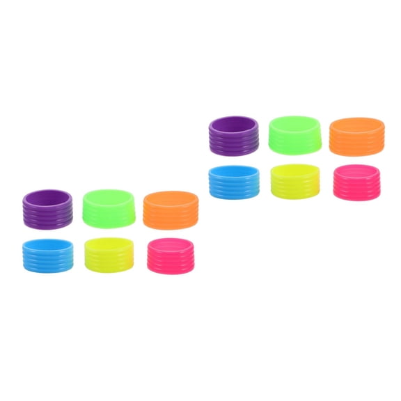 Hemoton 12-Pack Tennis Racket Grip Replacement , Silicone Non- Compact Grips for Tennis, Badminton, and Small Rackets