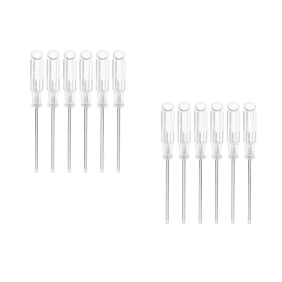 HEMOTON Hemoton 12 pcs Tiny Screwdriver Set Mini Flathead Tool Kit for Manual Repair Portable Small Screwdriver