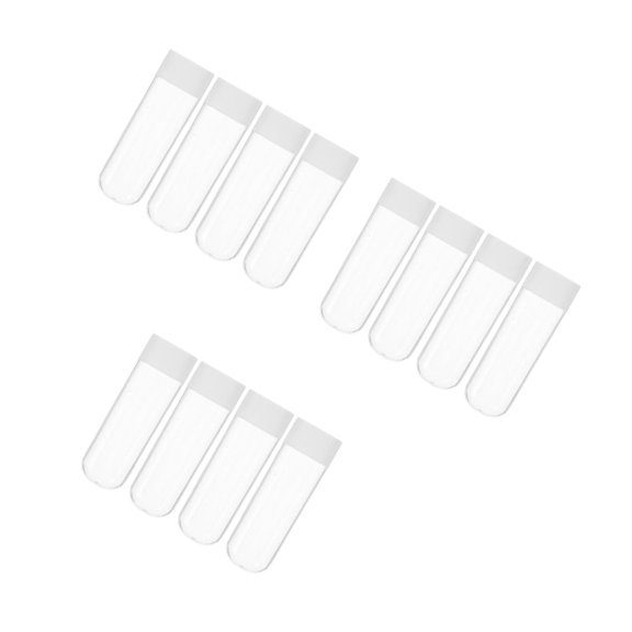 Hemoton 12 pcs Transparent Electric Toothbrush Head Storage Case Portable Toothbrush Head Cover For Travel Small Packing Box Tooth Brush Head Box
