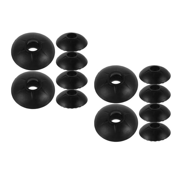 Hemoton 12 pcs Walking Stick Foot Pad Crutch Tip Trekking Pole Tip Protectors Non-skid Hiking Pole Protector Walking Cane Accessory Walking Pole Part