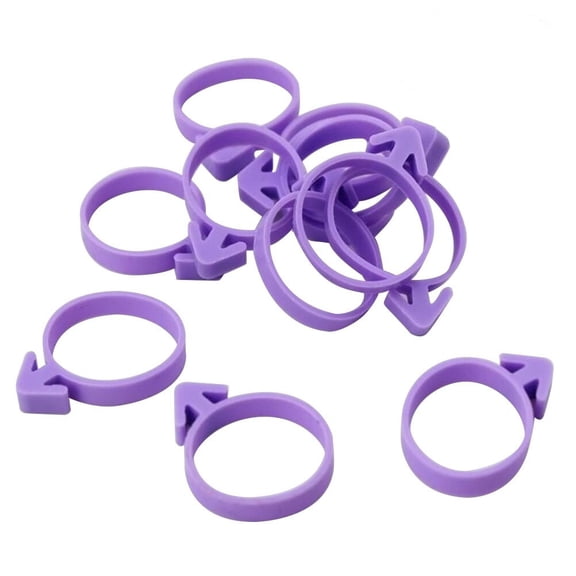 SOPOTUTU Purple Icing Bag Sealing Rings for Easy Tip Changes 12Pcs
