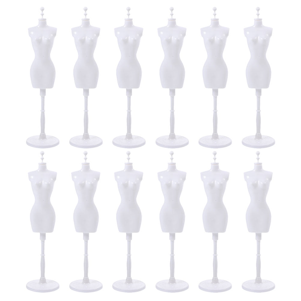 Hemoton 12Pcs Doll Mannequin Rack Doll Dress Display Stand Doll Dress