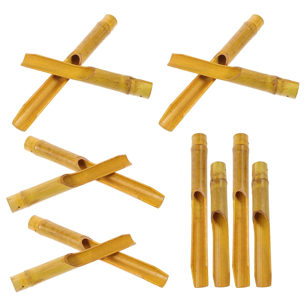 Hemoton 12pcs Bamboo Wind Chime Replacement Tubes DIY Wind Chime Tube ...