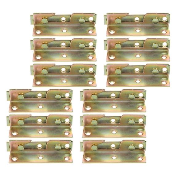 Hemoton 12pcs Bed Rail Brackets Thickened Hinge Buckle Accessories Multi-Function Bed Frame Hardware Fittings for Furniture Supplies