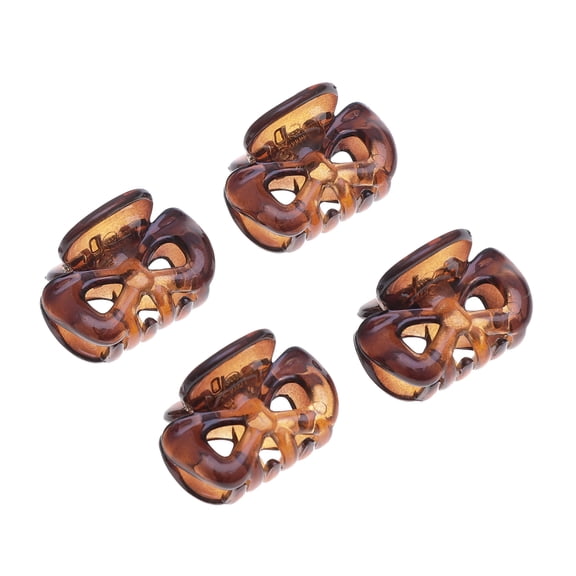 Hemoton 12pcs Dish Hair Claw Bowknot Hair Hair Clips Hair Claws Hair Accessaries for Women Girls Ladies (Coffee)