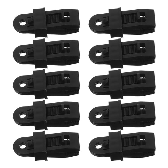 Hemoton 12pcs Heavy Duty Tarp Clips Lock Grip Tarp Clamps Outdoor Camping Awning Clamps Car Cover Clip for Tents Tarpaulins and Canopies