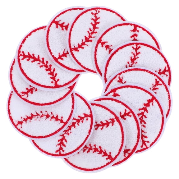 RENACLIPY Easy Apply Embroidered Baseball Patches for Hats and Jackets 12Pcs