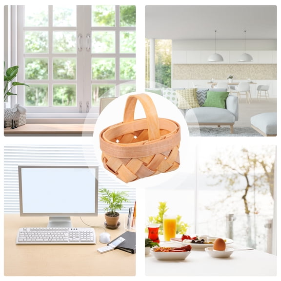 YOSADIER 12-Pack Mini Woven Storage Baskets Small Organizer Containers for Home, Office, and Closet Storage