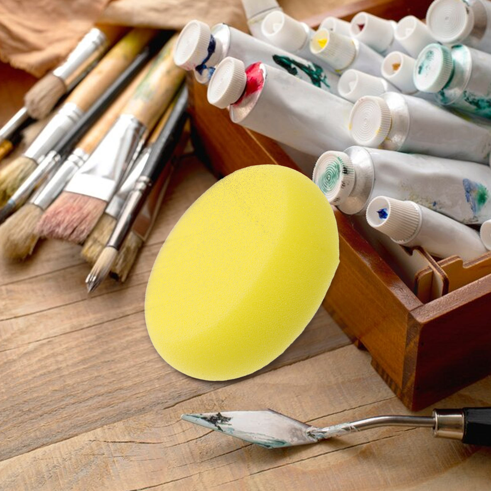 Hemoton 12pcs Pottery Sponges Craft Clay Sponge Round Painting Sponge ...