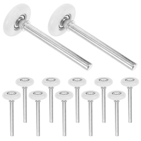 Hemoton 12pcs Sliding Door Pulley Roller For Cabinet Doors And Windows, Ideal For Garage Door Replacement For Smooth Operation