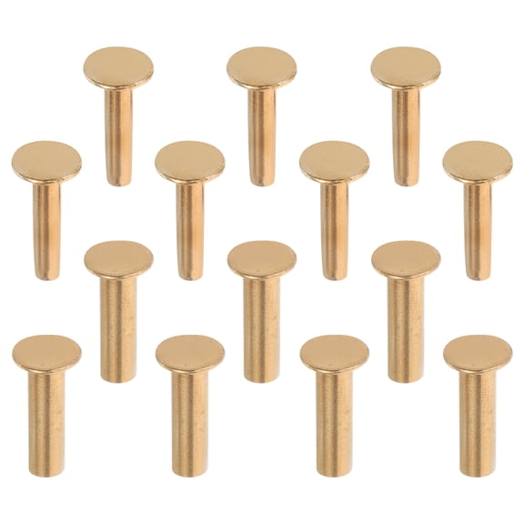 Hemoton 14 Pairs Copper Rivets For Diy Knife Handle Repair Fastening For Wooden Handles Knife Handle Bolts Knife Handle Repair Fixer Handle Bolt