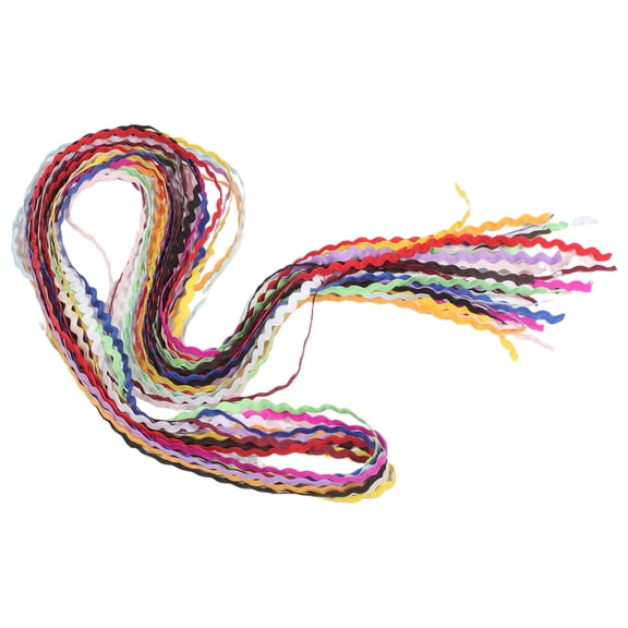 Hemoton 14pcs Crafting Ribbons Decorative Embellishments DIY Projects 5mm Wave Trim Nautical Ribbon  for Gift Wrapping Sewing and DIY (2 Yards)