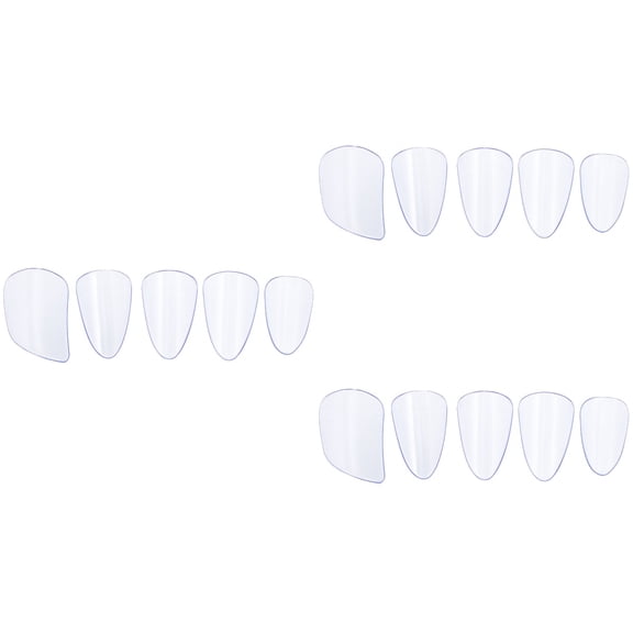 Hemoton 15 Pcs Pipa Nails Professional String Instrument Playing Finger Picks Nail Covers (Sky-blue)