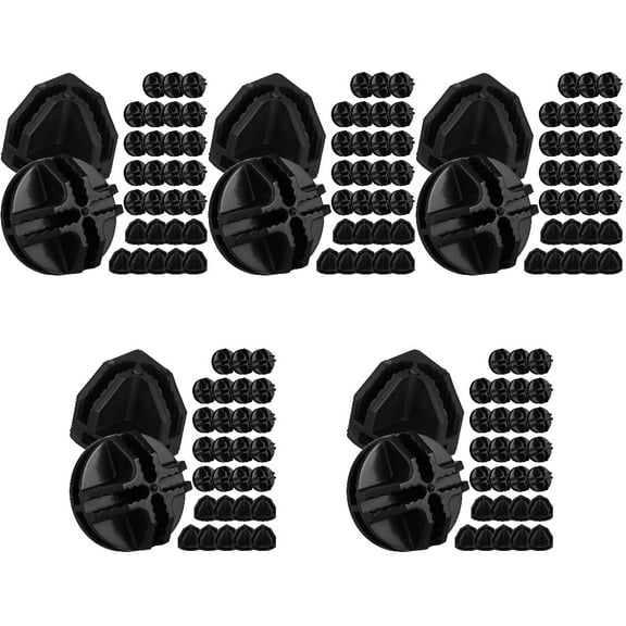 Hemoton 150 Pcs Wire Cube Plastic Connectors Interlocking Connectors Wire Grid Storage Clasps Buckles Clips for Cube Storage Shelving Cabinet Closet