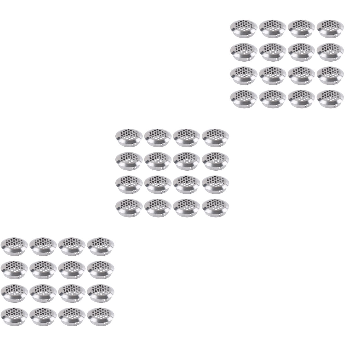Hemoton 150 pcs Air Vents Round Vent Stainless Steel Circular Air Vent Cover for Cabinet
