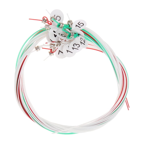 Hemoton 15pcs Nylon Harp Strings Set for Lyre Harp and Other Harp Instruments, Replacement Strings