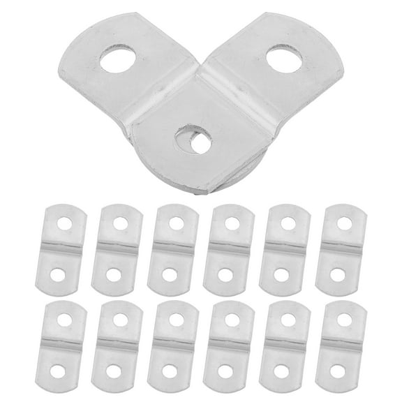 Hemoton 15pcs Silver Z Shaped Bow Corner Brackets 90 Degree Iron Corner Protectors For Furniture Frames Office Home And Commercial Environments