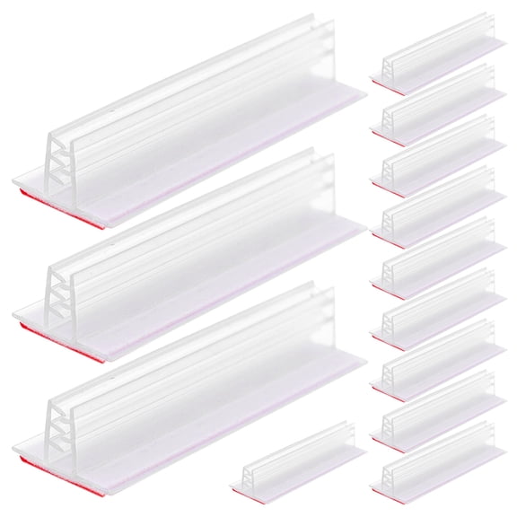 Hemoton 15pcs Sneeze Guard Holder Name Tag Stand Tag Clips For Photos Supermarket Advertising
