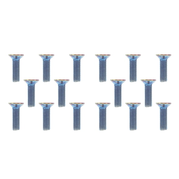 Hemoton 16 pcs Flat Head Car Steering Wheel Screw Bolts Automotive Interior Accessories for Modification Replacement Metal Screws M5X0.8