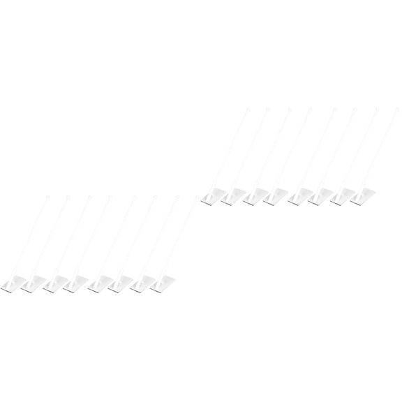 Hemoton 16 pcs Plastic Car Window Flagpoles Portable Delicate Flagpoles Flag Supporting Holders