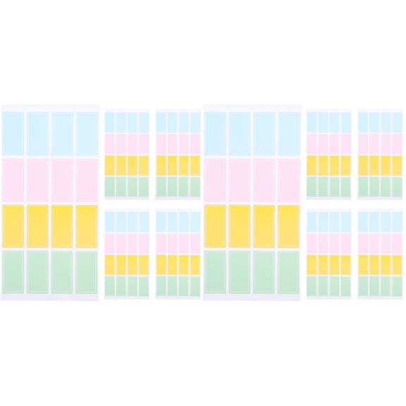 Hemoton 160 pcs   Blank Writable Sticker Sticky Classification Labels Items Tabs Name Tag Stickers