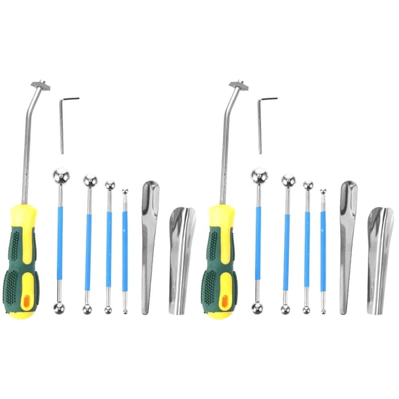 EXHUMKY Exhumky Caulking Tool Kit Assorted Colors Steel Tiling Essential Set