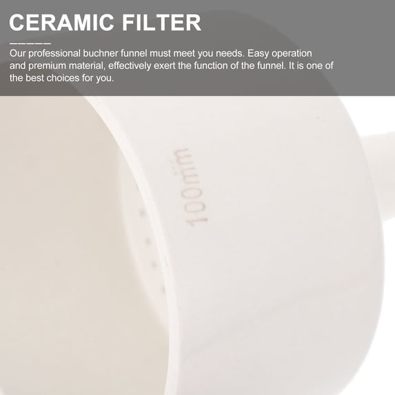 WEAVILUX 1Pc Ceramic Filtering Funnel for Laboratory High Durability Smooth Surface Reusable