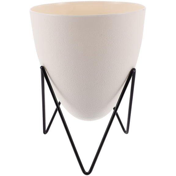 Hemoton 1pc Hydroponic Flowerpot Decorative Flowerpot Plant Pot for Home (White)