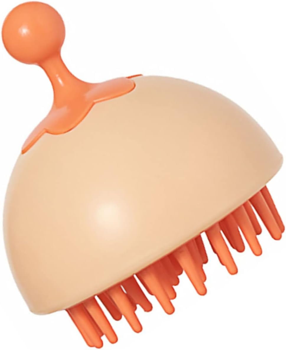 Hemoton 1pc Shampoo Comb Scalp Shampoo Silicone Cleaning Brush Silicone