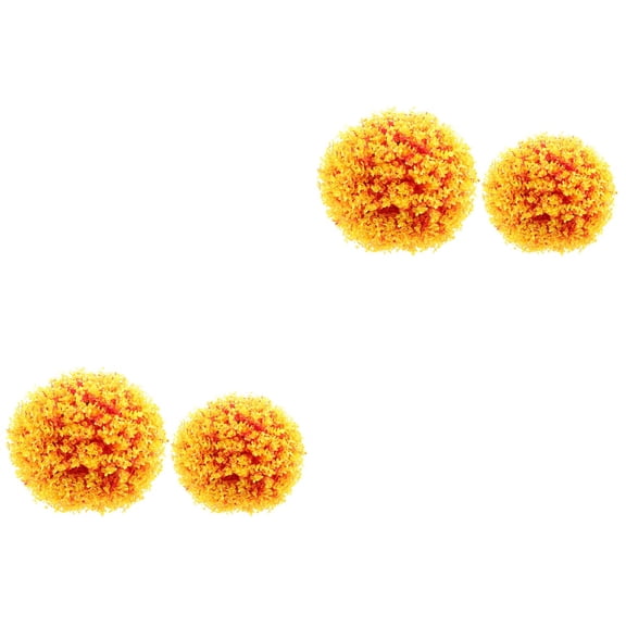 SOPOTUTU Round Orange Artificial Plant , Plastic Decorative Spheres for Indoor and Outdoor Decor