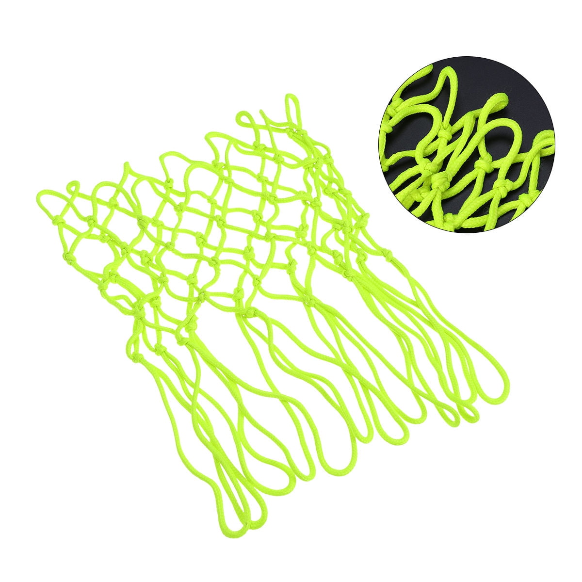 Hemoton  2 PCS Net Heavy Duty Basketball Hoop Indoor Small Child Green