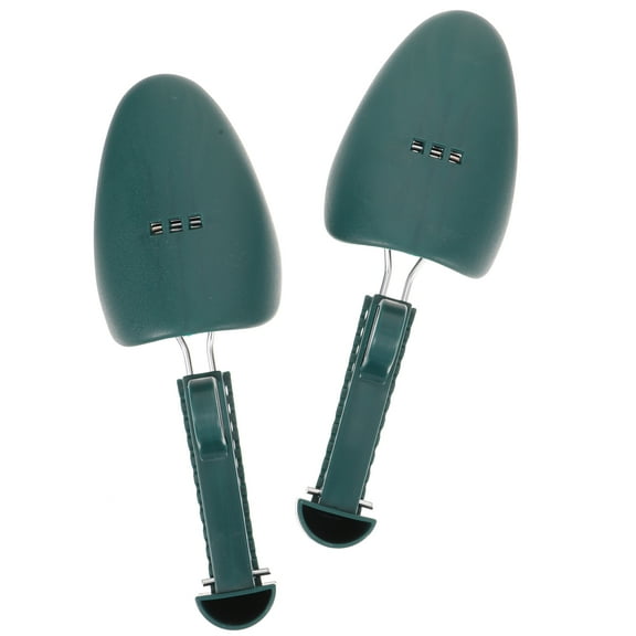 Hemoton 2 Pairs Shoe Form Adjustable Shoe Stretcher Miss 24.00X8.00X5.00CM Dark Green